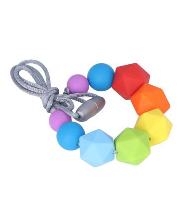 Silicone Baby Teething Necklace - Food Grade, Environmental Friendly, High Flexibility - Vibrant Colors - Style 1 - Buy Online on GoSupps.com