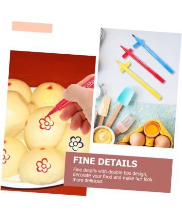 HOMSFOU 8 Pcs Baking Pen Cake Diy Draw Tools Edible Food Markers Cakes Frosting Pen Journal Planner Pen Paint Pen Biscuit Markers Pen Cake Icing Pens Chocolate Double Head Plastic - Buy Online on GoSupps.com
