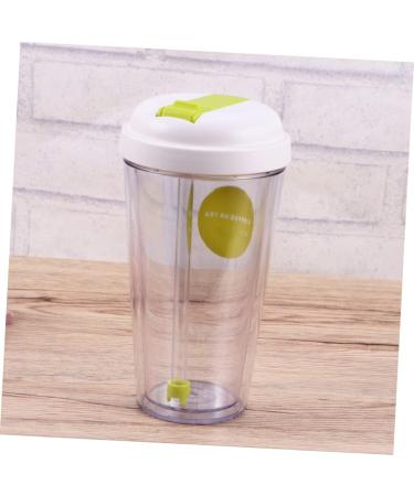 Luxshiny Spill Proof Double Wall Coffee Mugs Green Medium - Ideal for Adults, Kids & Babies | Sip Cup with Straw & Tumbler for On-The-Go Drinking - Buy Online on GoSupps.com
