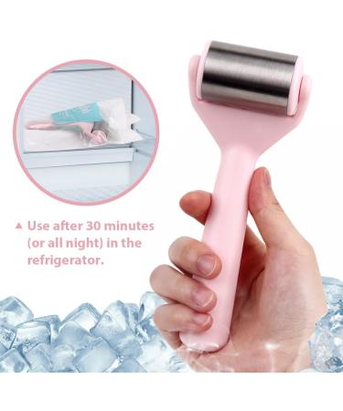 Hilph Ice Scooters for Face & Eyes | Facial Massage Tools for Swelling Migraine Relief Dark Circles & Skin Relaxation - Stainless Steel Pink - Buy Online on GoSupps.com
