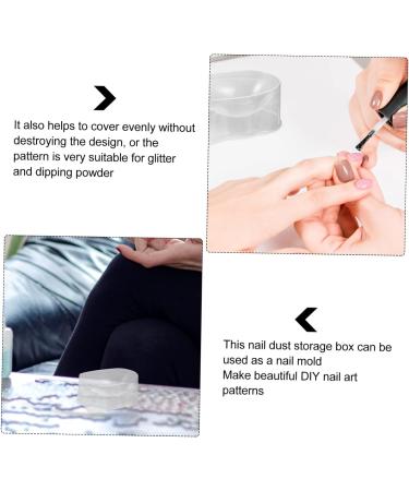 FRCOLOR 48 Nail Dipping Cups Acrylic Dip Case Starter Set thehomeuse French Manicure Nail Polish Tool Trays Tin for Manicure Powder French 5X4X2.5CMx8pcs White x 8 pieces - Buy Online on GoSupps.com