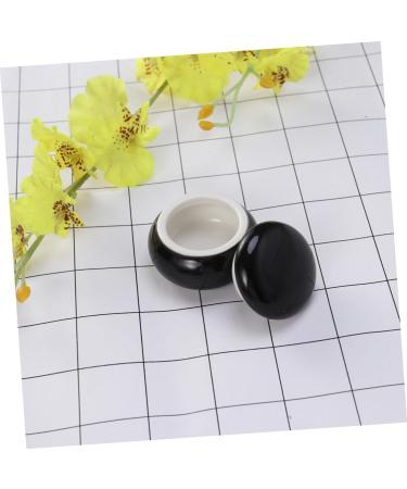 Angoily Ceramic Kitchen Canisters Terrarium Eyeshadow Jar Rouge Storage Tank Nut Travel Eye Shadow Black Medium - Buy Online on GoSupps.com