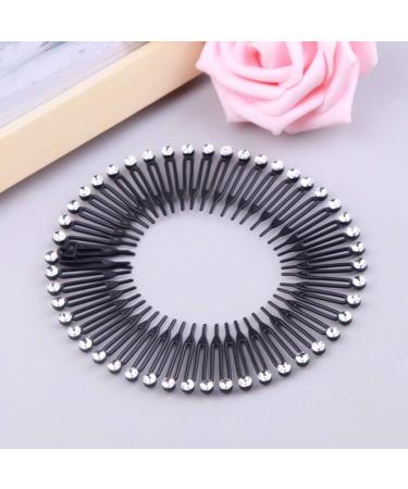 Lurrose 13Pcs Stretch Hair Comb Band Set - Plastic Circular Tooth Headbands & Hair Wrap Holders for Women & Girls - Sport Hair Accessories - Buy Online on GoSupps.com