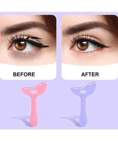 Eyeliner Stencils 2Pcs Soft Silicone Eyeshadow Stencil with Tail Scoop Design Multifunctional Winged Eyeliner Tool Mascara Shield Eyeshadow Applicators for Beginners Eyeliner Brushes - Buy Online on GoSupps.com
