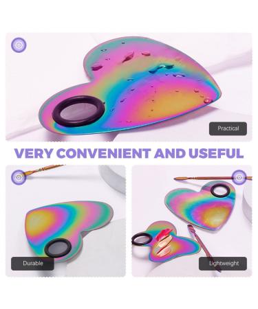 FOMIYES Nail Color Mixing Palette - Metal Acrylic Mini Makeup Mixing Plate for Perfect Nail Art | International Shipping Available - Buy Online on GoSupps.com
