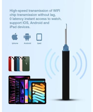 Ear Wax Removal Tool with Camera and Light - Ear Cleaner Kit for Black Wolf wush - 6 Ear Spoons Included - Buy Online on GoSupps.com