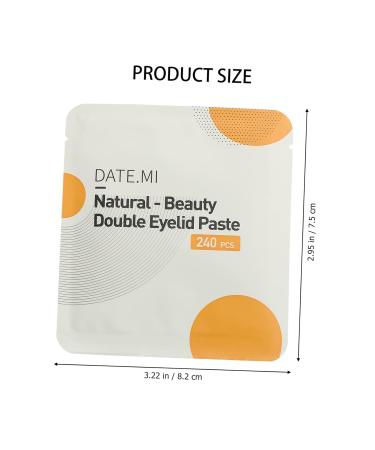POPETPOP 3 Sets lasting invisible double eyelid stickers double eyelid supplies hooded beautiful eyes Mesh double eyelid artifact Boost stickers adhesive tape goon tape Eye Makeup Supplies 8.2X7.5X0.1CM Yellow - Buy Online on GoSupps.com