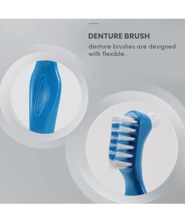 Vocdikficy 12 Pack Denture Brushes - Hard Cleaning Brushes for False Teeth | Ideal for Denture Care - Ship Internationally - Buy Online on GoSupps.com