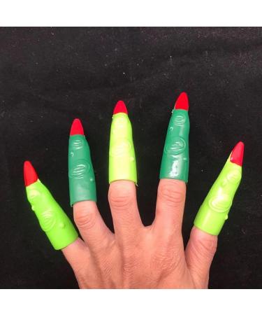 2 Halloween Finger Nail - Fake Witch Cosplay Fingers - Reusable Halloween Spooky Scary Witches Nails for Halloween Cosplay Welts 2 Pcs 60pcs - Buy Online on GoSupps.com