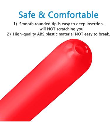 Lube applicator for Women Men with Smooth Rounded tip & Cap No Sharp Edges Reusable Easy to use/Clean Dosage Markings 10ml Scales (Blue & Red) - Buy Online on GoSupps.com
