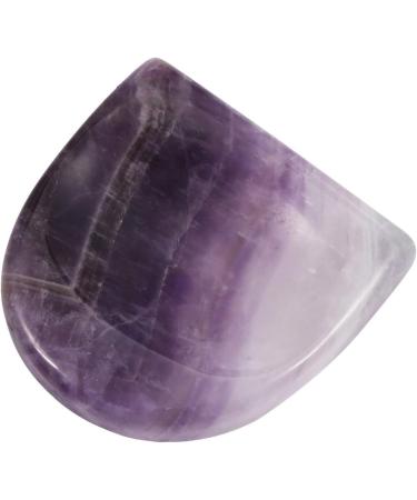 Shop MookaiTedecor Amethyst Thumbstein Massage Stones - Healing Reiki Crystal Gemstones (Pack of 2 43x44x7mm) - Buy Online on GoSupps.com