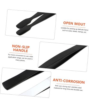 Adocarn 12 Pcal Philatelic Tweezers | Rustproof Steel Stamp Tongs - 3pcs | Perfect for Collecting Stamps - Buy Online on GoSupps.com
