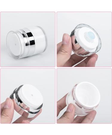 2PCS 30ml Airless Pump Cosmetic Bottles- Refillable Travel Cream Jars - Buy Online on GoSupps.com
