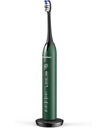 Pixiedent Onyx Electric Toothbrush - 4 Replacement Brushes 5 Modes Timer & Pressure Sensor 96 000 Sonic Movements - International Shipping Available - Buy Online on GoSupps.com