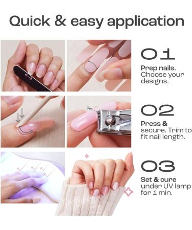 Gya Labs Marbles Nail Stickers - Long Lasting Gel Nail Strips for Women (20 Pcs) | Nail Art Kit for Stick on Nails - Magnificent Designs - Buy Online on GoSupps.com