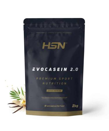 HSN HSN Micellar Casein Evocasein 2.0 Caribbean Vanilla 2 kg Ideal Sequential Protein Shake for Sleep | With Digezyme Enzymes | No Scoop Required | Non-GMO Vegan Gluten-Free