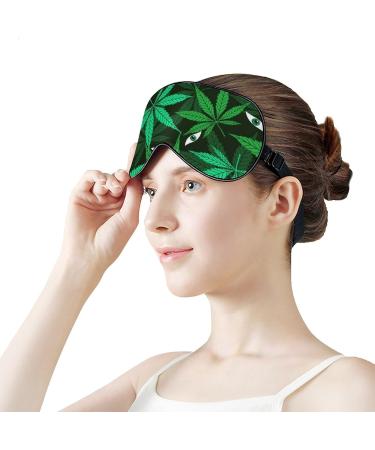 Sleep Mask Eyes - Adjustable Forest Green Eye Shade | Blocks Light & Reduces Puffy Eyes | Perfect Gifts - Buy Online on GoSupps.com