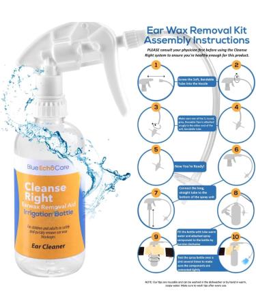 Cleanse Right Ear Wax Removal Kit - USA Made Reusable Spiral Swab for Earwax Blockage Removal - Buy Online on GoSupps.com