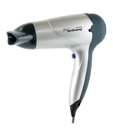 Paul Anthony Eco-Dry 1600w Hair Dryer / 3 Heat Settings / 3 Speed Settings / Concentrator Nozzle / Safety Cut-off / DC Motor - Silver - H1316 1600W Silver
