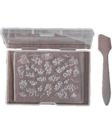 MCAORI 3D Nail Art Mold with Variety of Patterns Template Carving Sticker Stencil Tools Creative Stunning Nail Decorations - Buy Online on GoSupps.com