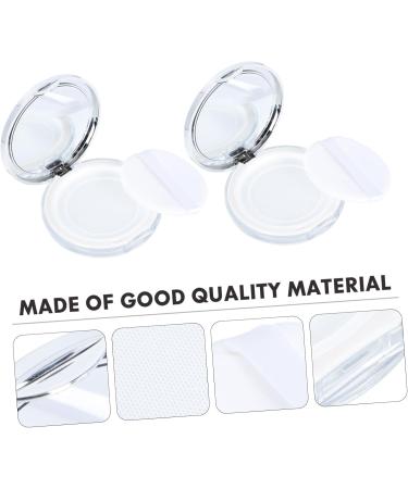 Balacoo Plastic Makeup Case 2pcs Boxes Powder Box Makeup Containers Bulk Makeup Portable Powder Case Bracket Miss Filling - Buy Online on GoSupps.com