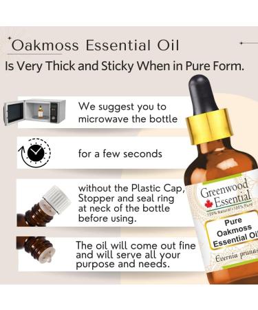Greenwood Essential Oakmoss Essential Oil (Evernia prunastri) with Glass Dropper | Pure | Viscous Texture | Rich Aroma | Unisex | All Skin Types |Natural Extract Steam Distilled 30ml (1 oz) 1 Fl Oz (Pack of 1) - Buy Online on GoSupps.com