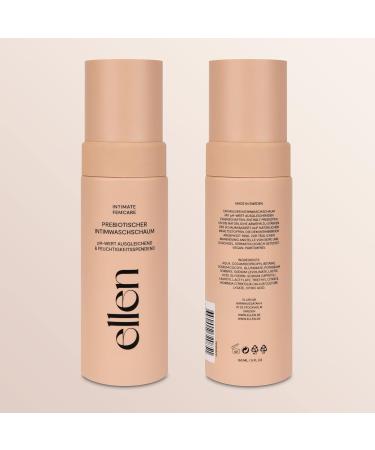 Ellen Prebiotic Intimate Washing Foam Deluxe - Moisturizing Lactic Acid Irriation Reduction Vegan & Perfume-Free - 1 Pack - Buy Online on GoSupps.com