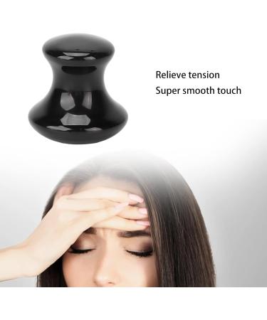 Buy 2 Black Gua Sha Mushroom Massage Tools | Natural Aventurine Quartz for Face & Eye Wrinkles Relief | Spa Relaxation Tools - Buy Online on GoSupps.com