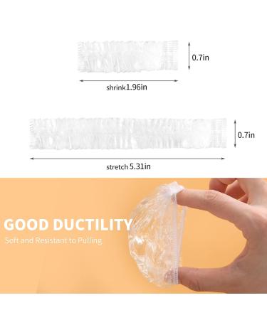 WOSHOP 200 Pack Clear Disposable Ear Protectors - Waterproof Ear Covers for Bathing, Hair Dye, and Shower - Plastic Ear Caps - Buy Online on GoSupps.com