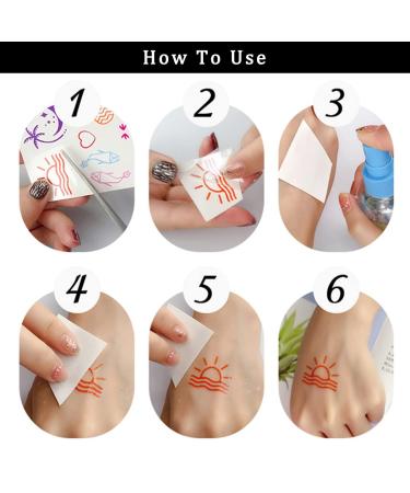 Brown Henna Temporary Tattoo Stickers - Waterproof Lace Designs for Women - Festive Party Favors - 5 Sheets - Buy Online on GoSupps.com