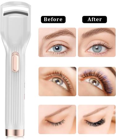 Heated Eyelash Curlers - Quick Charge 2 Heat Modes Anti-Burn Design for Perfectly Curled Lashes - Buy Online on GoSupps.com
