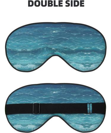 Deep Blue Sea Eye Mask - Soft Adjustable Nighttime Comfort for Men & Women | International Shipping - Buy Online on GoSupps.com