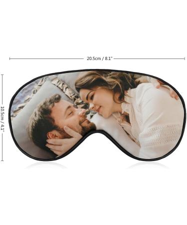 Personalized Funny Sleep Mask- Custom Photo/Text/Logo - Gift for Her/Him - Pink - Buy Online on GoSupps.com