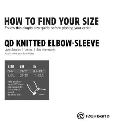 Rehband Knitted Elbow Sleeve - Elbow Support for Work Sports & Daily Life | Stabilizes Joints & Muscles | Grey | Large/X-Large - Buy Online on GoSupps.com