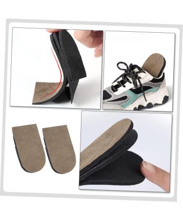NOLITOY Height Increase Half Pads 4 Pairs Anti-Slip Cushions for Men & Women | Comfortable Shoe Lift & Suede Heel Pads for Sports - Buy Online on GoSupps.com