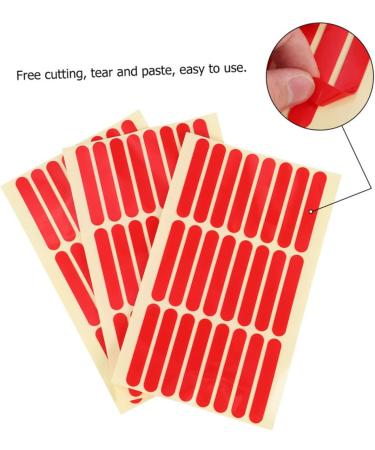 STAHAD 20 Sheets Shear-Free Double-Sided Adhesive Tape Clear Duct Tape Nail Display Stand Rug Tape Nail Display Stands Transparent Double Sided Tape Nail Display Board Tape Nail Tapes Red Redx5pcs 6.2x1x0.1cmx5pcs - Buy Online on GoSupps.com