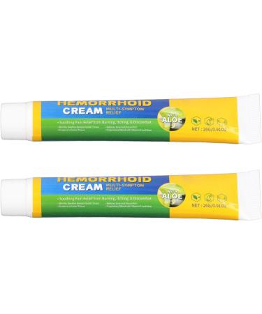 Hemorrhoid Care Cream Hemorrhoid Treating Cream Stop Itching Relieve Discomfort 2pcs Anti Inflammatory Fast Acting Easy to Use Promotes Healing Symptom Relief Organic Matter - Buy Online on GoSupps.com
