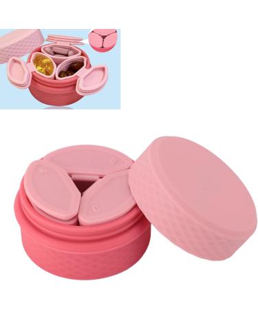 Silicone Travel Makeup Containers Silicone Cream Jars with Spoon 12ml Proof Portable Refillable Empty Ornaments Pills for Outdoor Use (Pink) - Buy Online on GoSupps.com