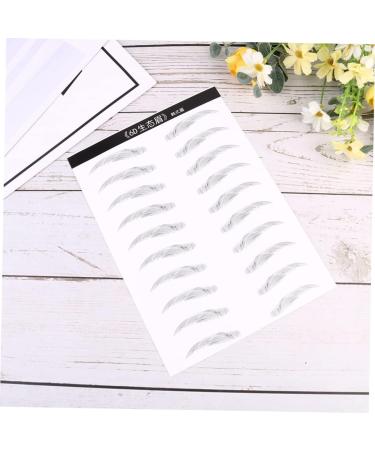 Balacoo 2 Pairs Stickers Waterproof Imitation Eyebrow Transfer Stickers Bionic 6d Eyebrow Stickers - Buy Online on GoSupps.com