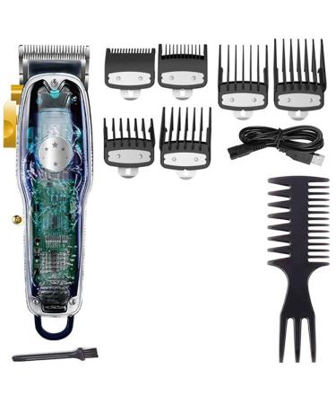 Professional Hair Clippers Cordless & Corded - Adjustable Barber Shop Trimmer with 6 Combs - Powerful Electric Hair Cutting Tool - Buy Online on GoSupps.com