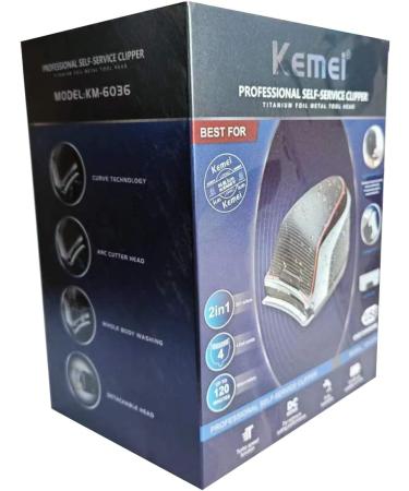 KEMEI Hair Clippers for Men Cordless Self Hair Cutters Electric Quick Cut Trimmer 8 Guide Combs(1.5-15mm) IPX7 Waterproof Rechargeable Up to 120 Min Usage KM-6036 - Buy Online on GoSupps.com