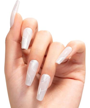 MEGIOR Spring Mermaid White Glitter Gel Nail Polish 15ml Gel Polish Soak off Uv Led Nail Lamp Nail Art Manicure Salon Salon DIY Gel Nail Design - Buy Online on GoSupps.com
