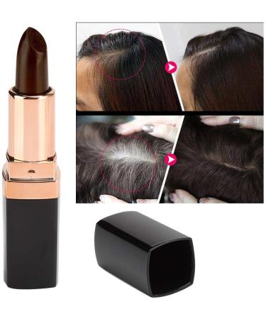 Uxsiya 4.5g Hair Color Dye Lipstick Temporary Dye Pencil Portable Hair Touch Up Stick(Brown) - Buy Online on GoSupps.com