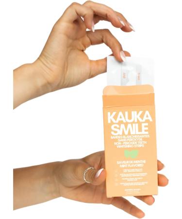 Kauka Smile Peroxide-Free Teeth Whitening Strips - Pain-Free Sensitivity-Free Whitening Gel for Bright White Teeth - Better for You - Pack of 28 Strips 14 Treatments - Buy Online on GoSupps.com