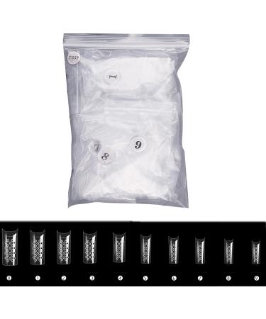 500Pieces Fake Nails Hollow Nail Tip Press On Nails Artificial Nails Full Cover Resin Fake Nails for Women Girls Nail Decorations Nail Accessories Manicure Tools DIY Nail Art - Buy Online on GoSupps.com