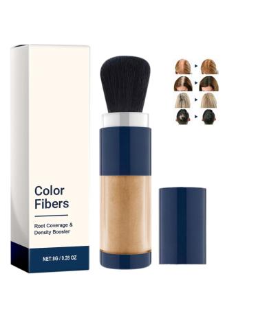 Supersize Color Fibers with Refill Set Colored Hair Thickener Hair Fibers for Men Women Hair Fiber Powder Temporary Hair Color for Root Touchup with Hair Thickening Powder (BROWN)