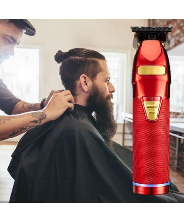 USB Rechargeable Hair Clippers & Beard Trimmer | Electric Grooming Kit for Men - Red - Buy Online on GoSupps.com