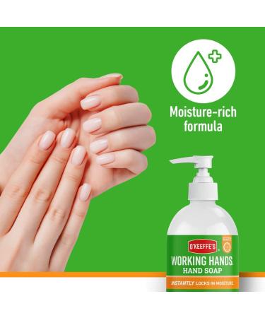 O'Keeffe's Working Hands Orange Scented Hand Soap 2 x 354ml Gentle & Nourishing | 2-in-1 Cleansing & Moisturising Hand Wash 177 ml (Pack of 2) - Buy Online on GoSupps.com