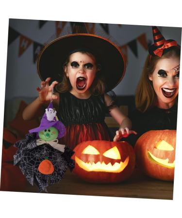 HOMSFOU 1 Pc halloween puppet ornaments halloween home decor halloween decorations light house decorations for home ghost decor halloween pumpkin decorations scarecrow ornaments household Black 34x33x3cm - Buy Online on GoSupps.com