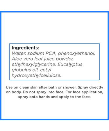 Na-PCA Moisture Mist Spray with Eucalyptus Oil 8oz - Non-Oily Moisturizer for Dry Skin - Twinlab Body Lotion for Women and Men - Buy Online on GoSupps.com